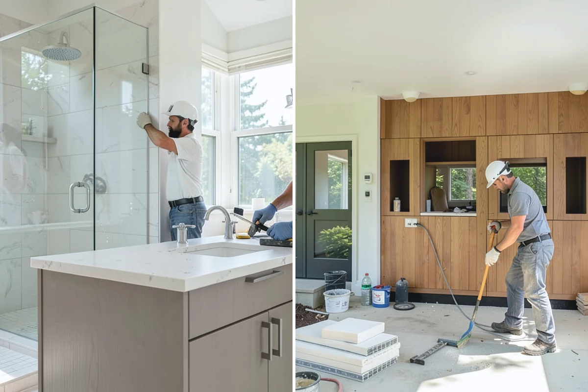 Fireplace Refacing in Granite Falls, Snohomish County, WA - Remove the existing facing and prep the wall