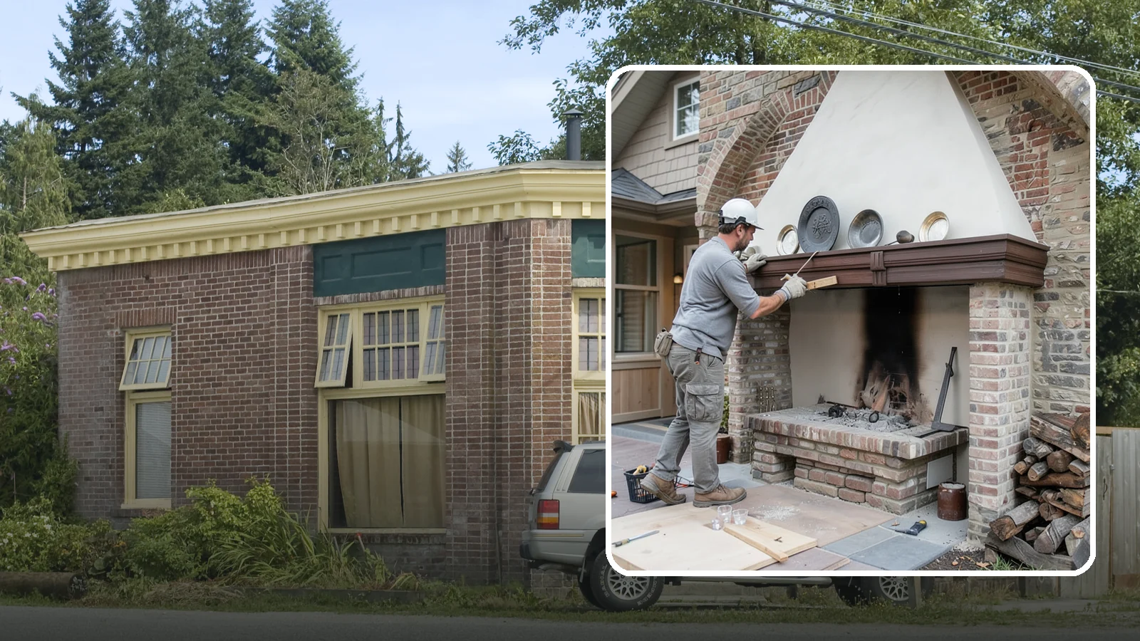 Fireplace Refacing in Hamilton, Skagit County, WA - A fresh stone, tile, or brick face that modernizes your fireplace in a single project.