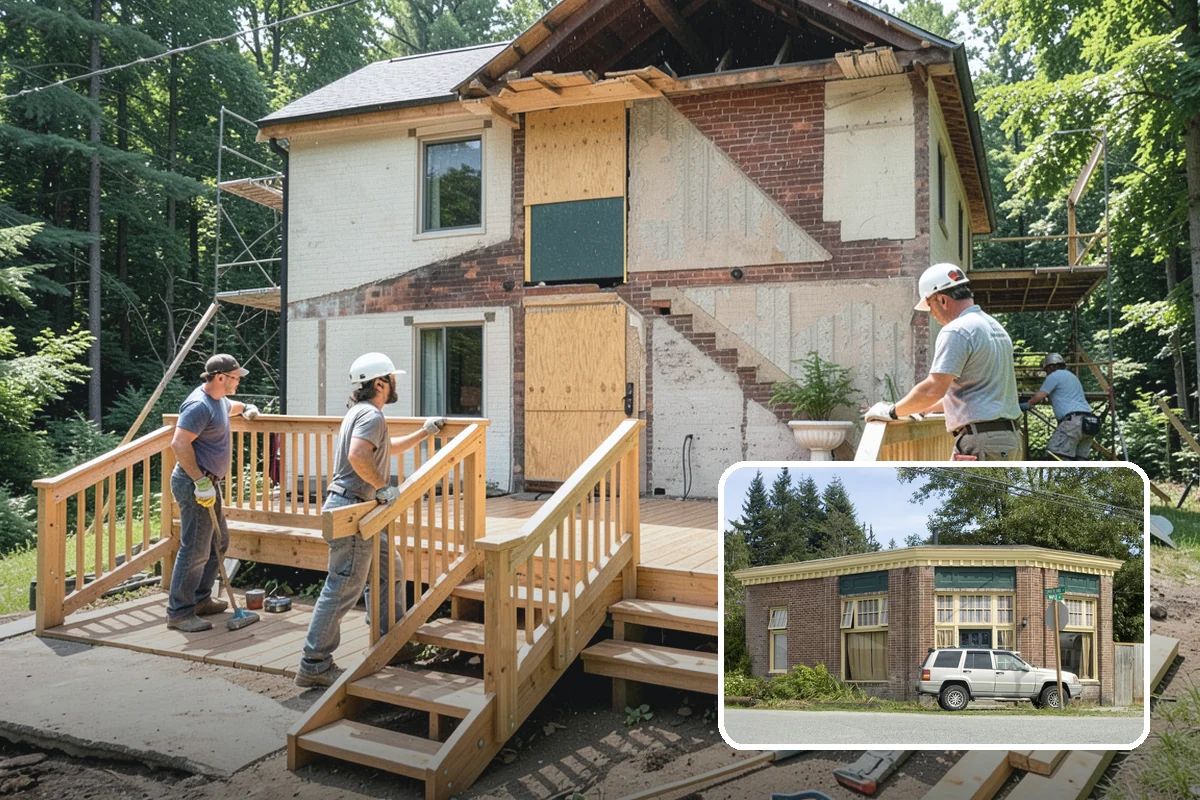 Fireplace Refacing in Hamilton, Skagit County, WA - Dramatic update without structural rebuilding