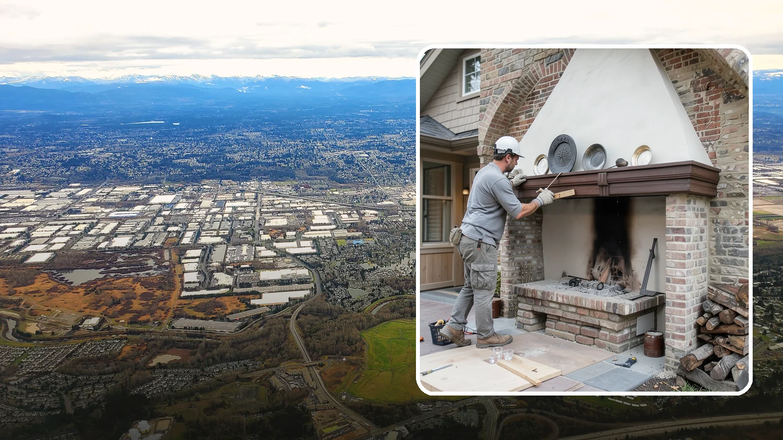 Fireplace Refacing in Kent, King County, WA - A fresh stone, tile, or brick face that modernizes your fireplace in a single project.