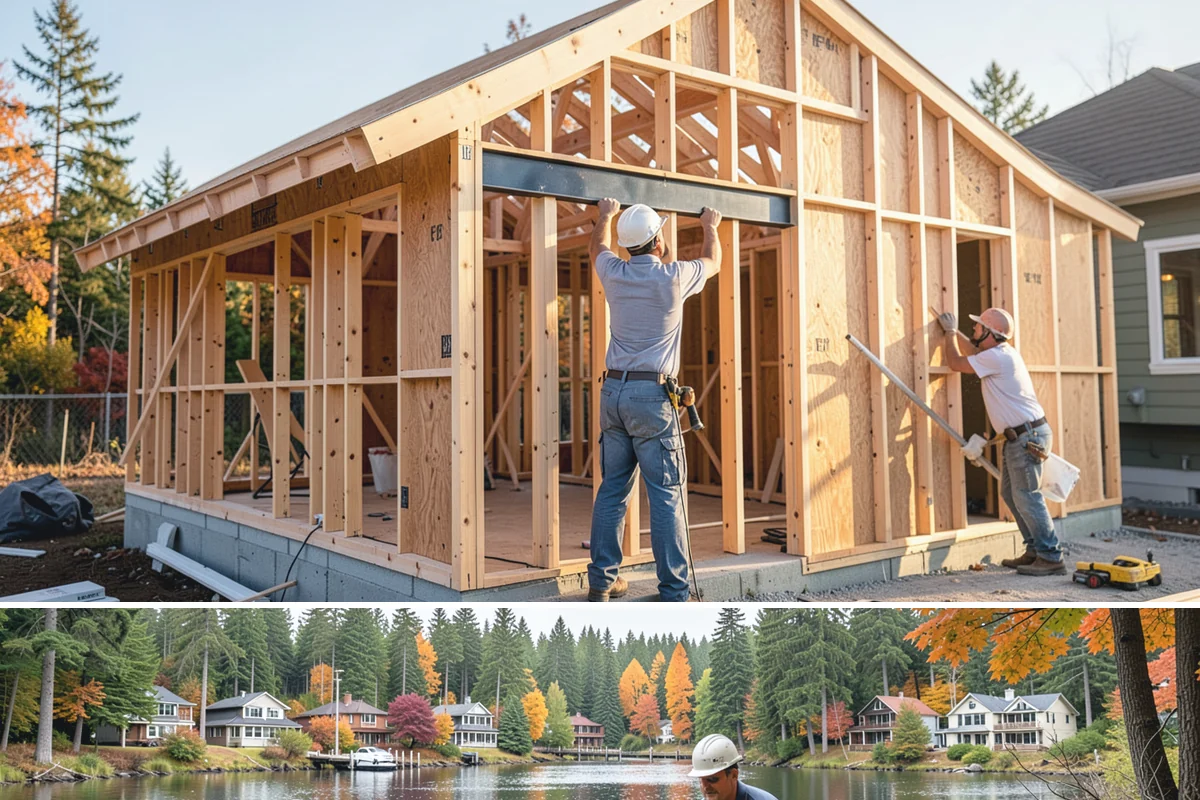 Fireplace Refacing in La Conner, Skagit County, WA - Refacing is an interior project that fits any season and is a favorite winter refresh while the fireplace is in use.