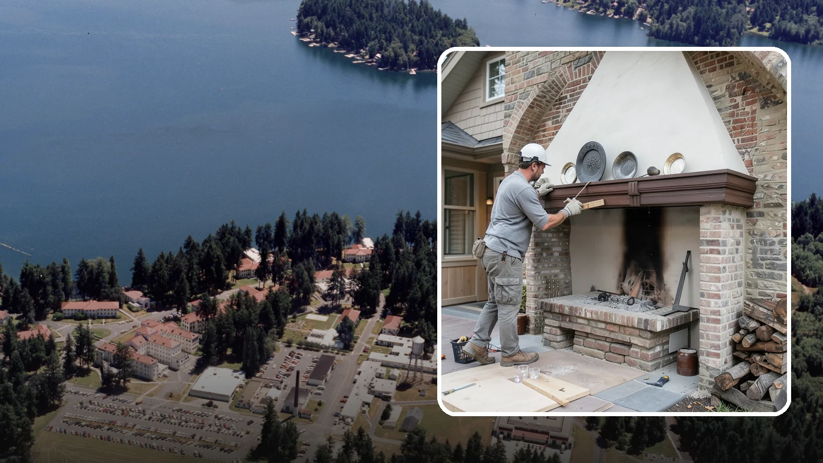 Fireplace Refacing in Lakewood, Pierce County, WA - A fresh stone, tile, or brick face that modernizes your fireplace in a single project.