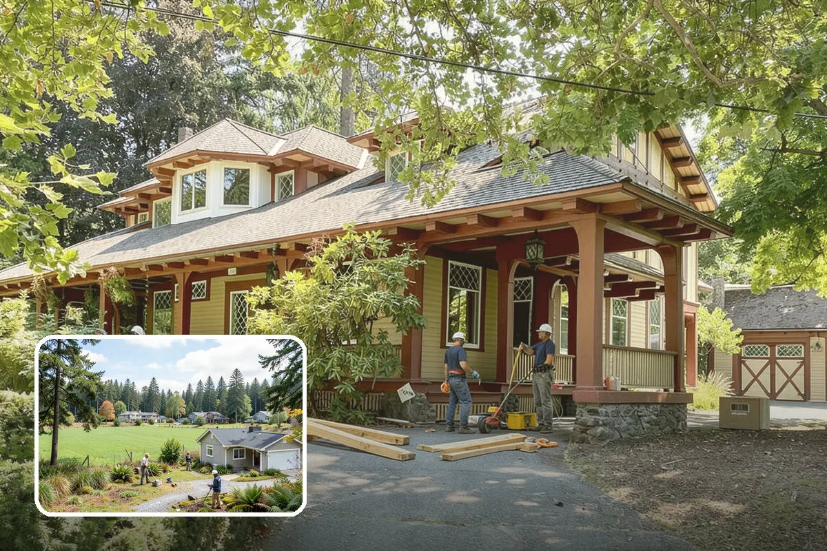 Fireplace Refacing in Lyman, Skagit County, WA - Dramatic update without structural rebuilding
