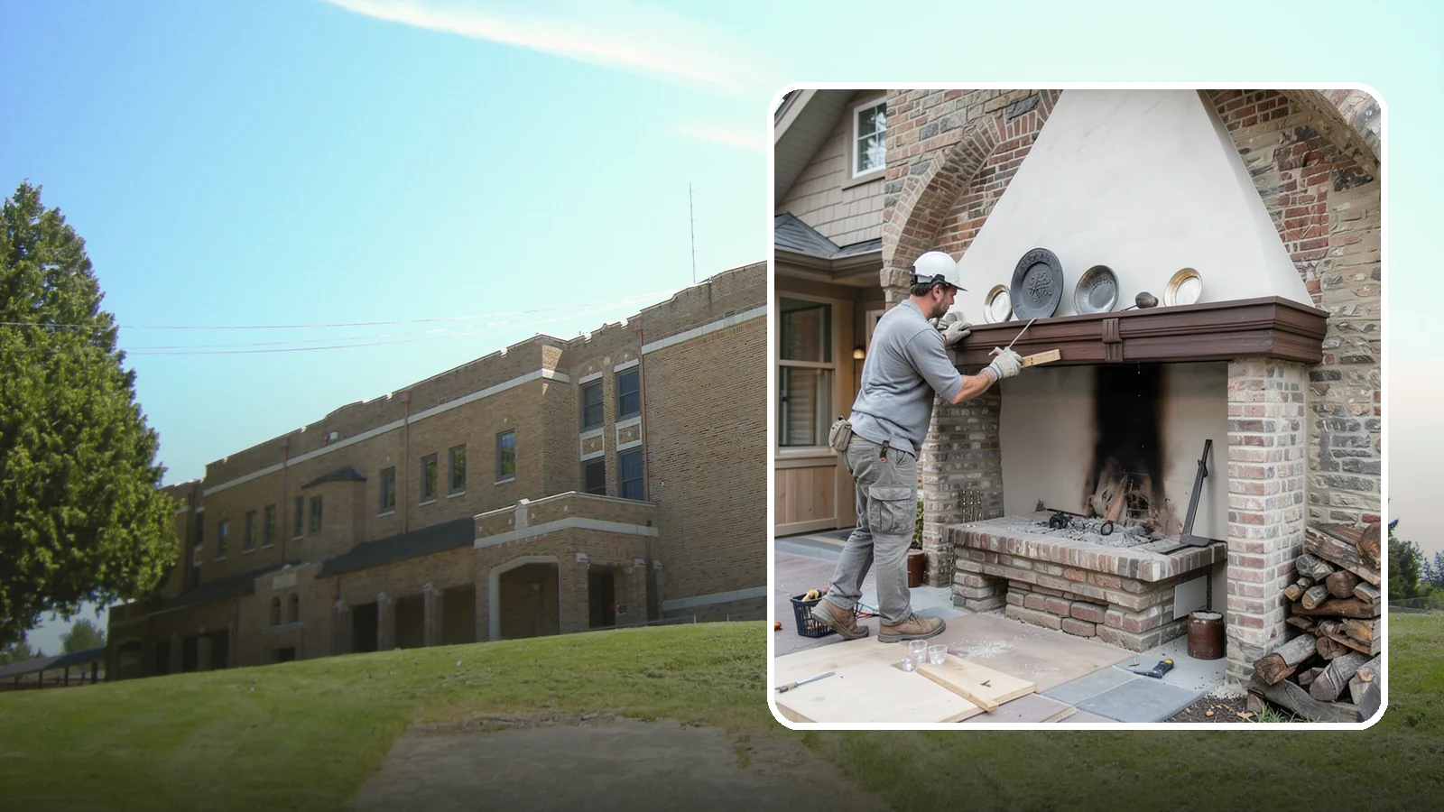 Fireplace Refacing in Maple Valley, King County, WA - A fresh stone, tile, or brick face that modernizes your fireplace in a single project.