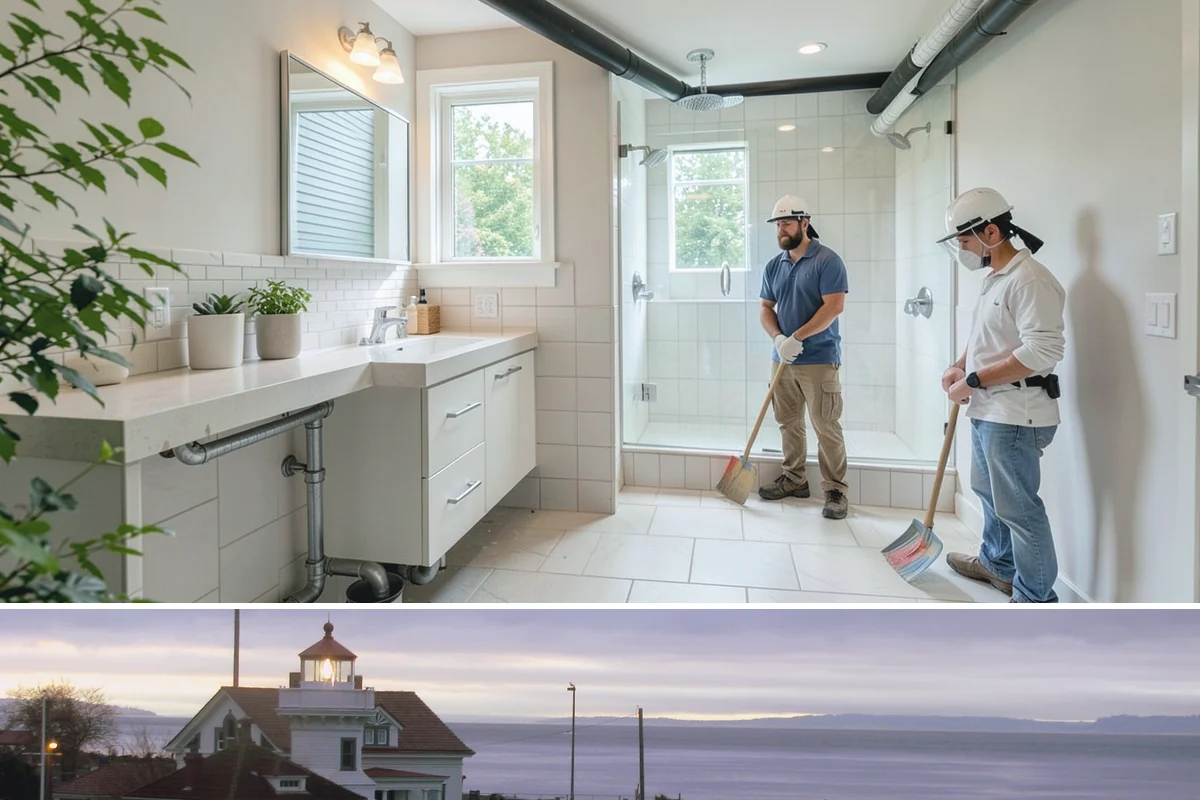 Fireplace Refacing in Mukilteo, Snohomish County, WA - Refacing is an interior project that fits any season and is a favorite winter refresh while the fireplace is in use.