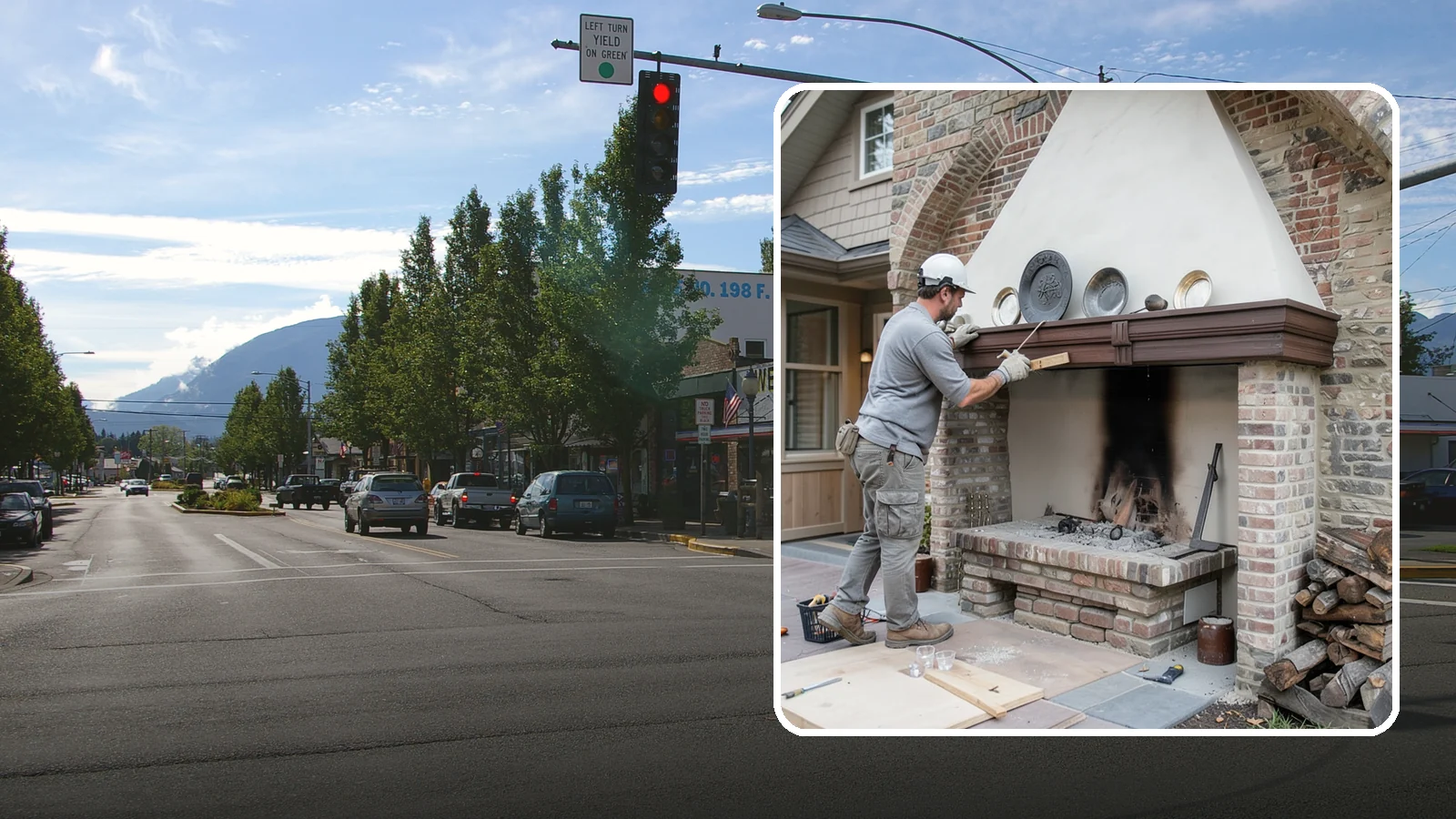 Fireplace Refacing in North Bend, King County, WA - A fresh stone, tile, or brick face that modernizes your fireplace in a single project.