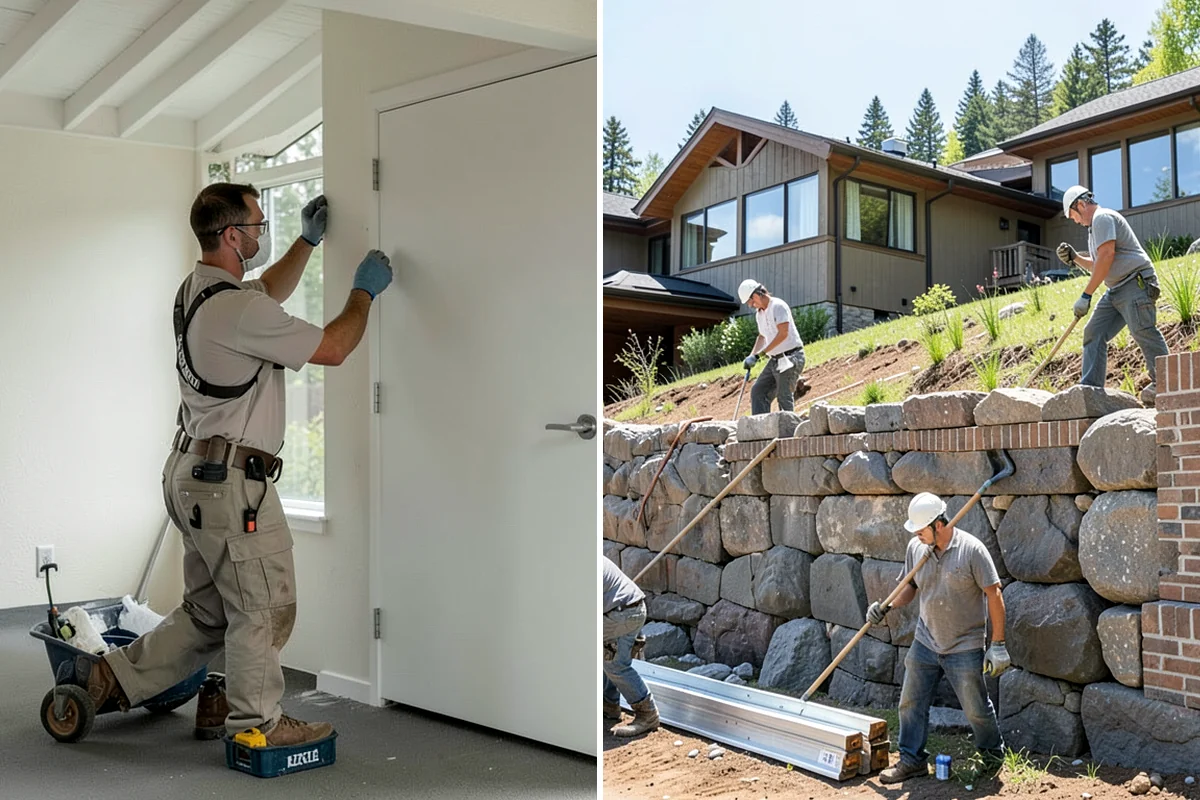 Fireplace Refacing in Seattle, King County, WA - Remove the existing facing and prep the wall