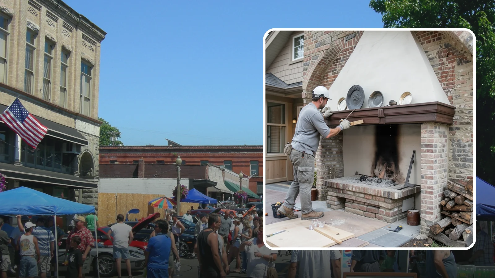 Fireplace Refacing in Snohomish, Snohomish County, WA - A fresh stone, tile, or brick face that modernizes your fireplace in a single project.