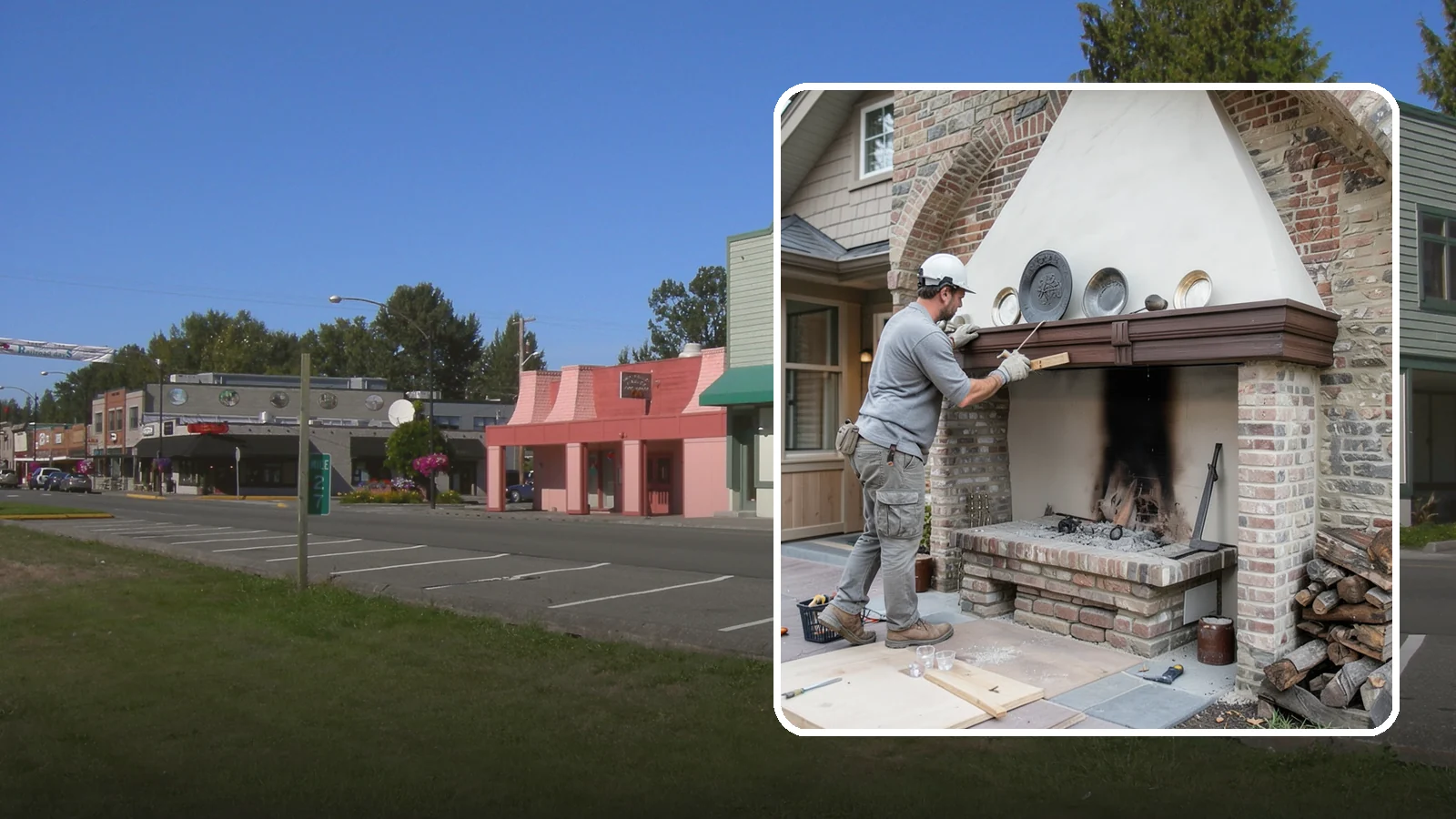 Fireplace Refacing in Snoqualmie, King County, WA - A fresh stone, tile, or brick face that modernizes your fireplace in a single project.
