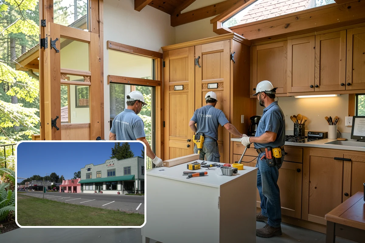 Fireplace Refacing in Snoqualmie, King County, WA - Dramatic update without structural rebuilding
