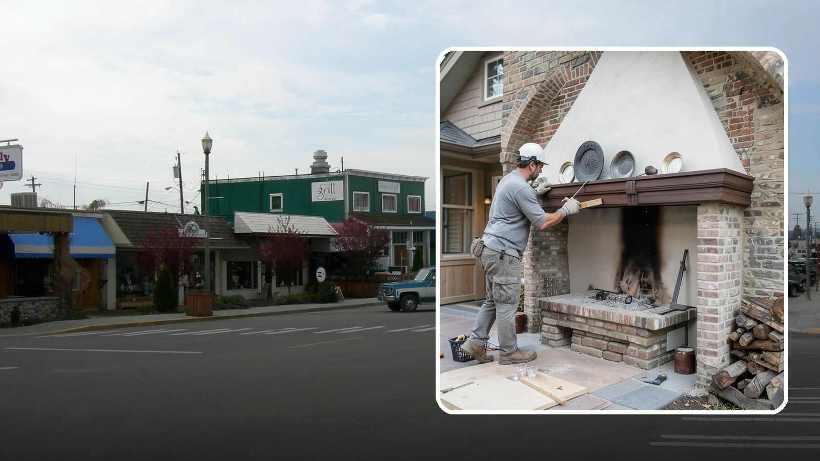 Fireplace Refacing in Stanwood, Snohomish County, WA - A fresh stone, tile, or brick face that modernizes your fireplace in a single project.