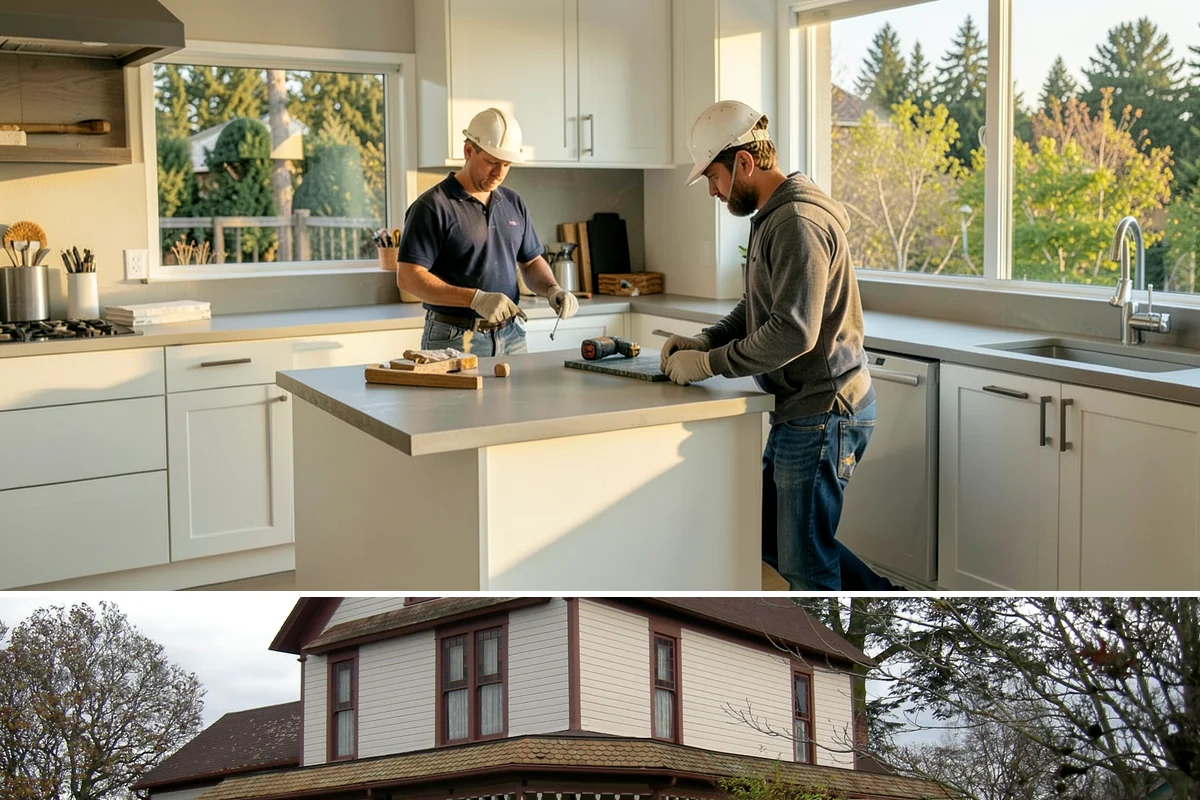 Fireplace Refacing in Sumner, Pierce County, WA - Refacing is an interior project that fits any season and is a favorite winter refresh while the fireplace is in use.