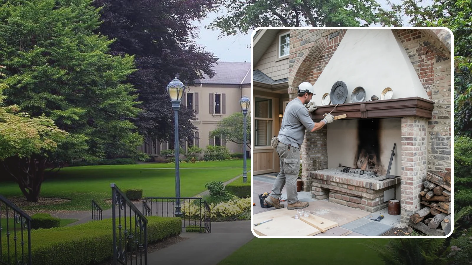 Fireplace Refacing in Woodinville, King County, WA - A fresh stone, tile, or brick face that modernizes your fireplace in a single project.