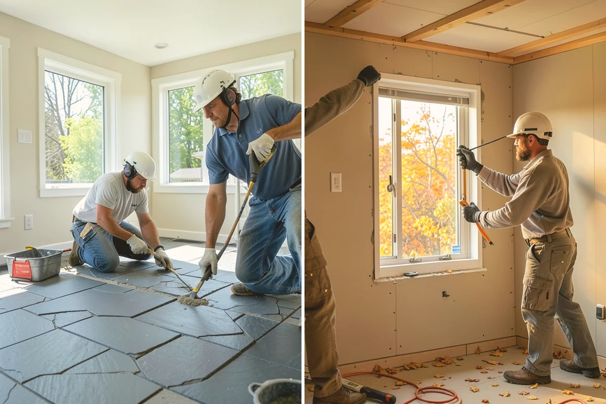 Fireplace Remodel in Algona, King County, WA - Remove dated facing and assess the firebox