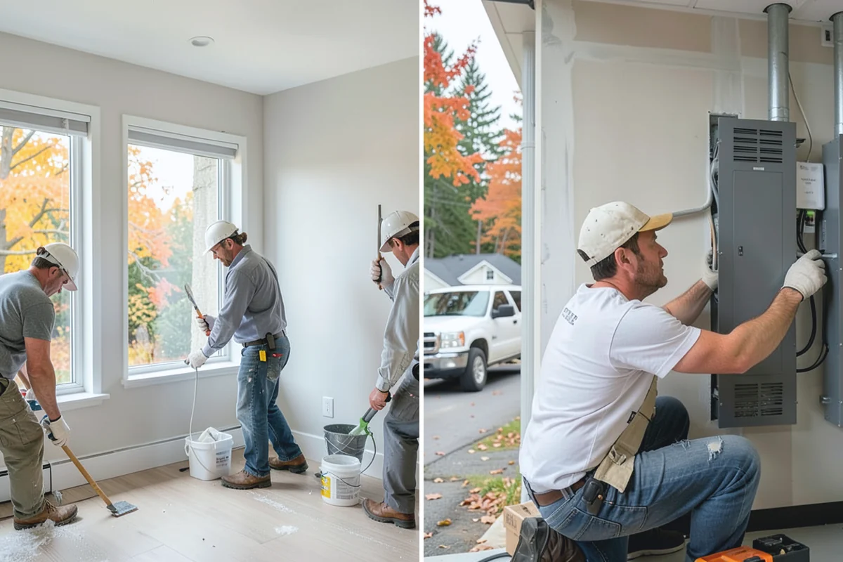 Fireplace Remodel in Beaux Arts Village, King County, WA - Remove dated facing and assess the firebox