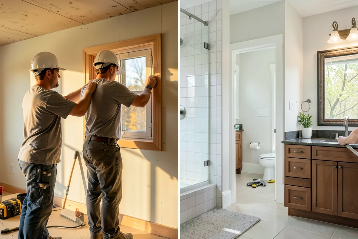 Fireplace Remodel in DuPont, Pierce County, WA - Remove dated facing and assess the firebox