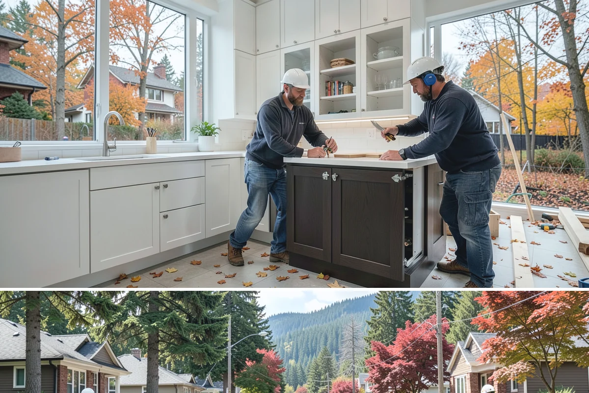 Fireplace Remodel in Hunts Point, King County, WA - Fireplace remodels suit late summer and early fall so the refreshed hearth is ready before the cold, wet season.