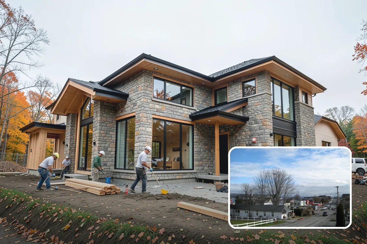 Fireplace Remodel in Langley, Island County, WA - Modernizes a dated fireplace