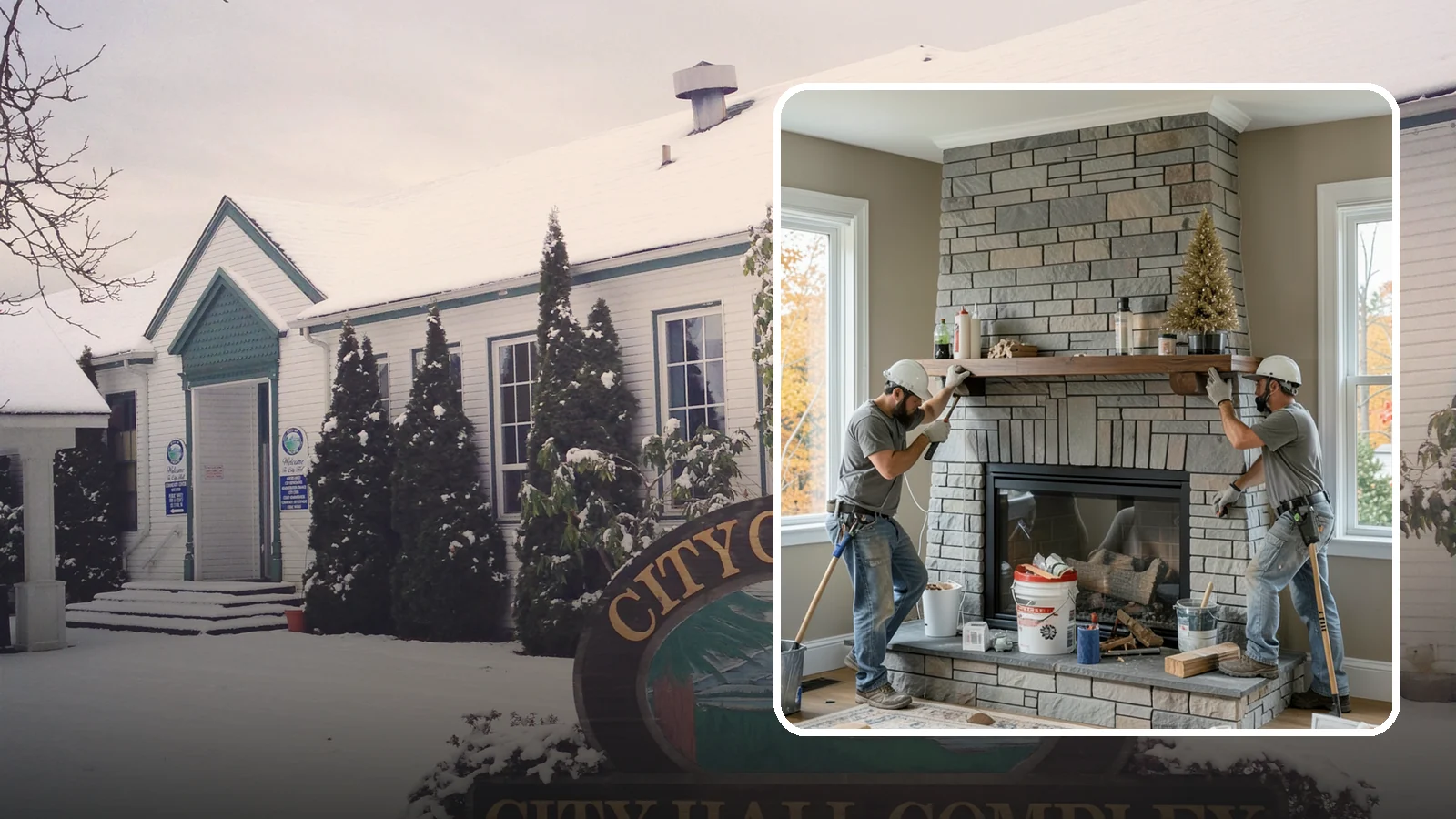 Fireplace Remodel in Pacific, King County, WA - Updating a dated fireplace with new facing, mantel, and finishes for a modern look.