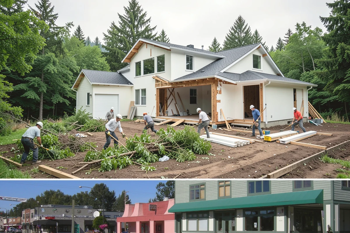 Fireplace Remodel in Snoqualmie, King County, WA - Fireplace remodels suit late summer and early fall so the refreshed hearth is ready before the cold, wet season.