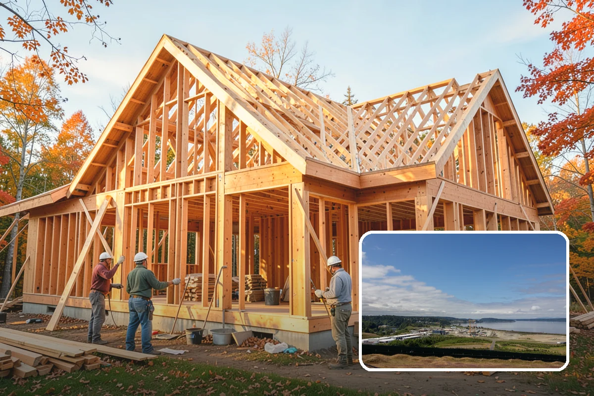Fireplace Remodel in University Place, Pierce County, WA - Modernizes a dated fireplace