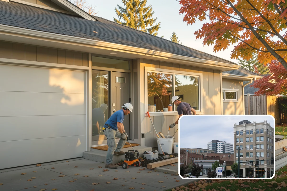 Fireplace Surround in Everett, Snohomish County, WA - Frames the fireplace as a focal point