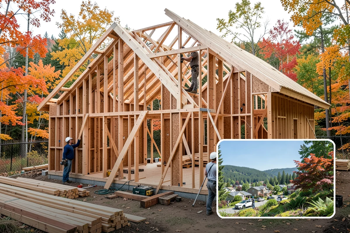 Fireplace Surround in Index, Snohomish County, WA - Frames the fireplace as a focal point