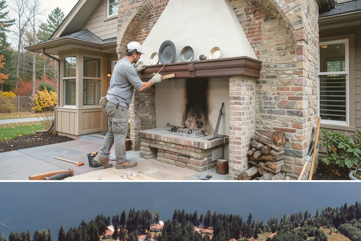 Fireplace Surround in Lakewood, Pierce County, WA - Surround work is indoor and year-round, though many homeowners complete it in late summer or fall ahead of fireplace season.