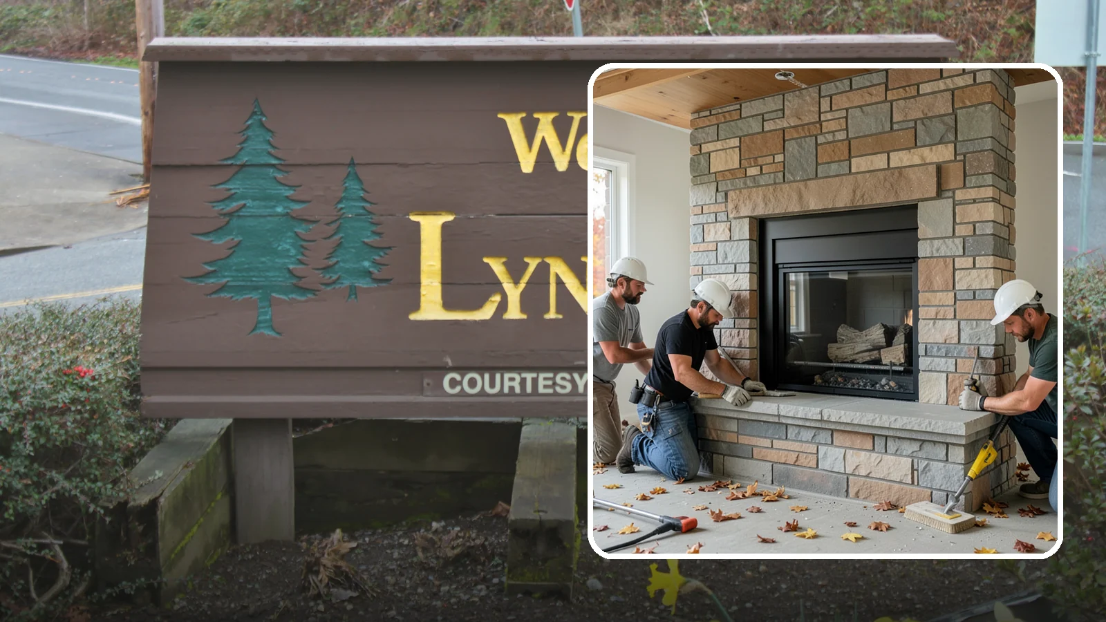 Fireplace Surround in Lynnwood, Snohomish County, WA - Building a custom fireplace surround that frames the hearth as a room's centerpiece.