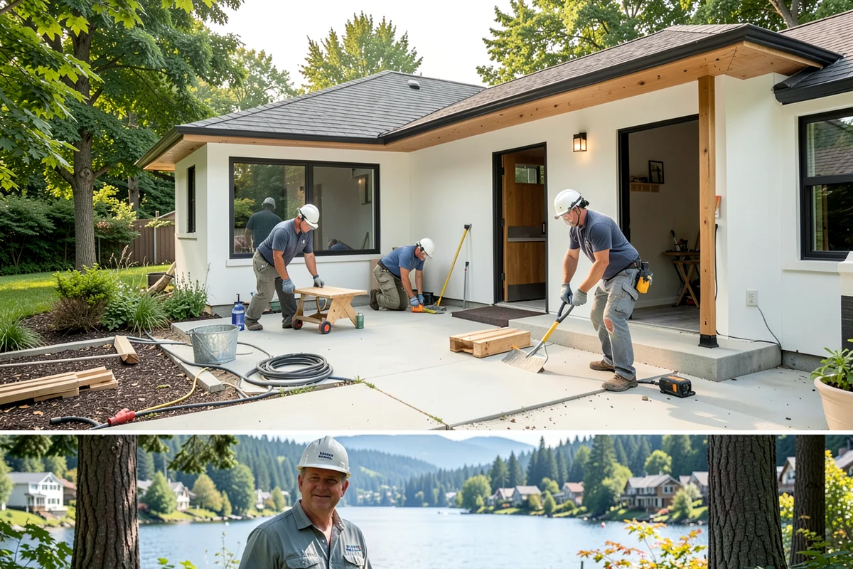 Fireplace Surround in Milton, King County, WA - Surround work is indoor and year-round, though many homeowners complete it in late summer or fall ahead of fireplace season.