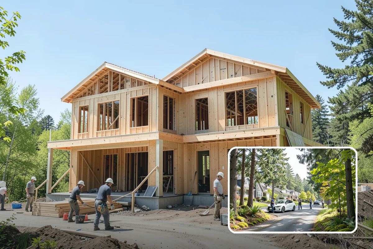 Fireplace Surround in Normandy Park, King County, WA - Frames the fireplace as a focal point