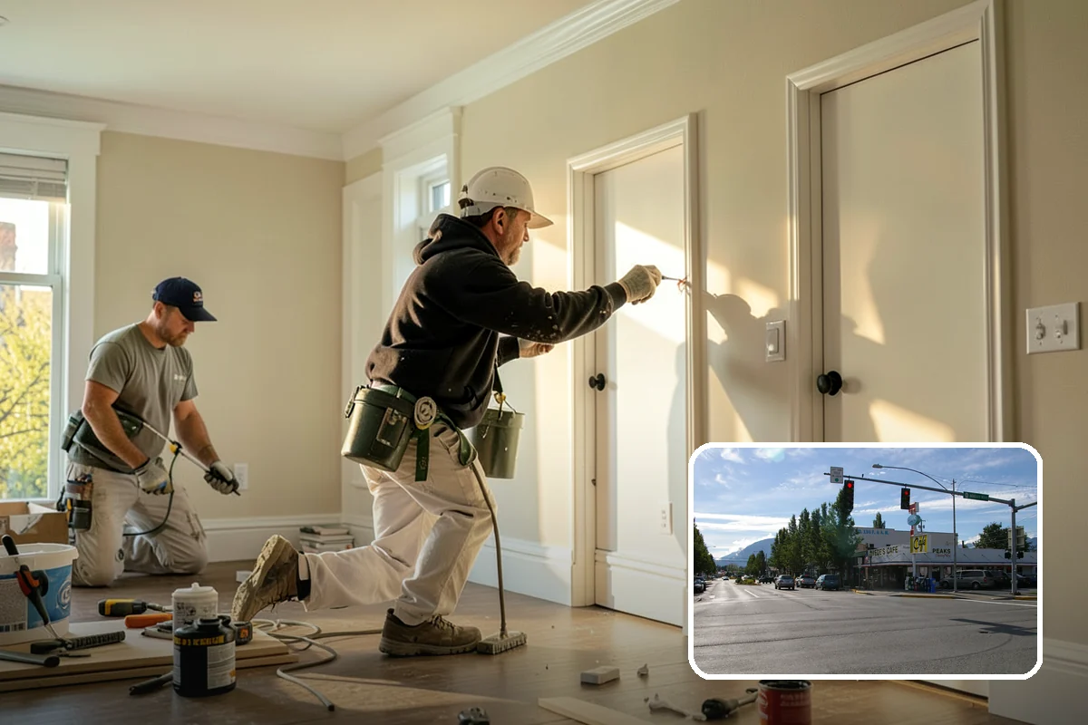 Fireplace Surround in North Bend, King County, WA - Frames the fireplace as a focal point