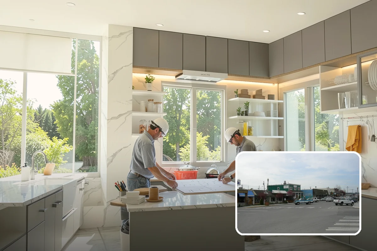 Fireplace Surround in Stanwood, Snohomish County, WA - Frames the fireplace as a focal point