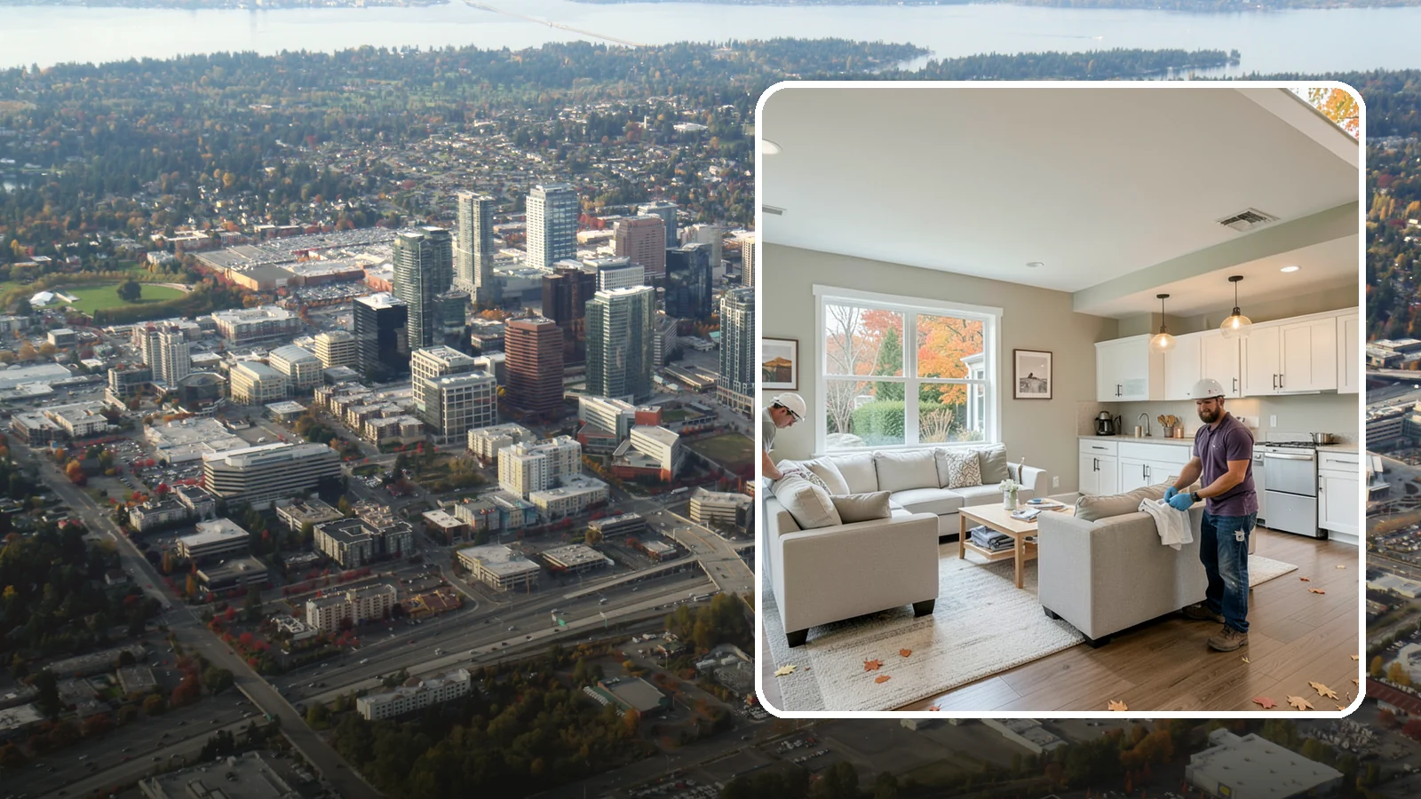 Fixer-Upper Renovation in Bellevue, King County, WA - Fixer-upper renovation that turns a neglected Western Washington property into a comfortable, move-in-ready home.