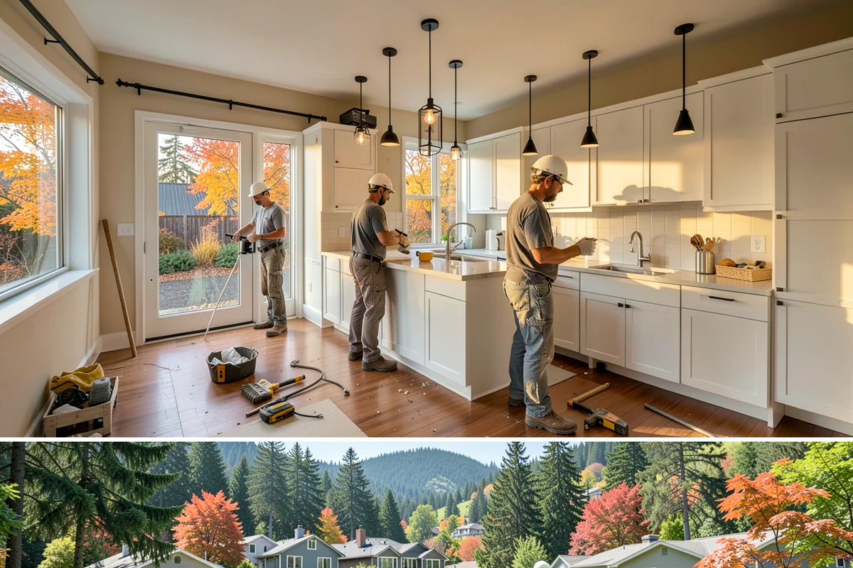 Fixer-Upper Renovation in Fircrest, Pierce County, WA - Fixer-upper interior work moves forward in any season, and starting during the off-peak winter months can secure better crew...