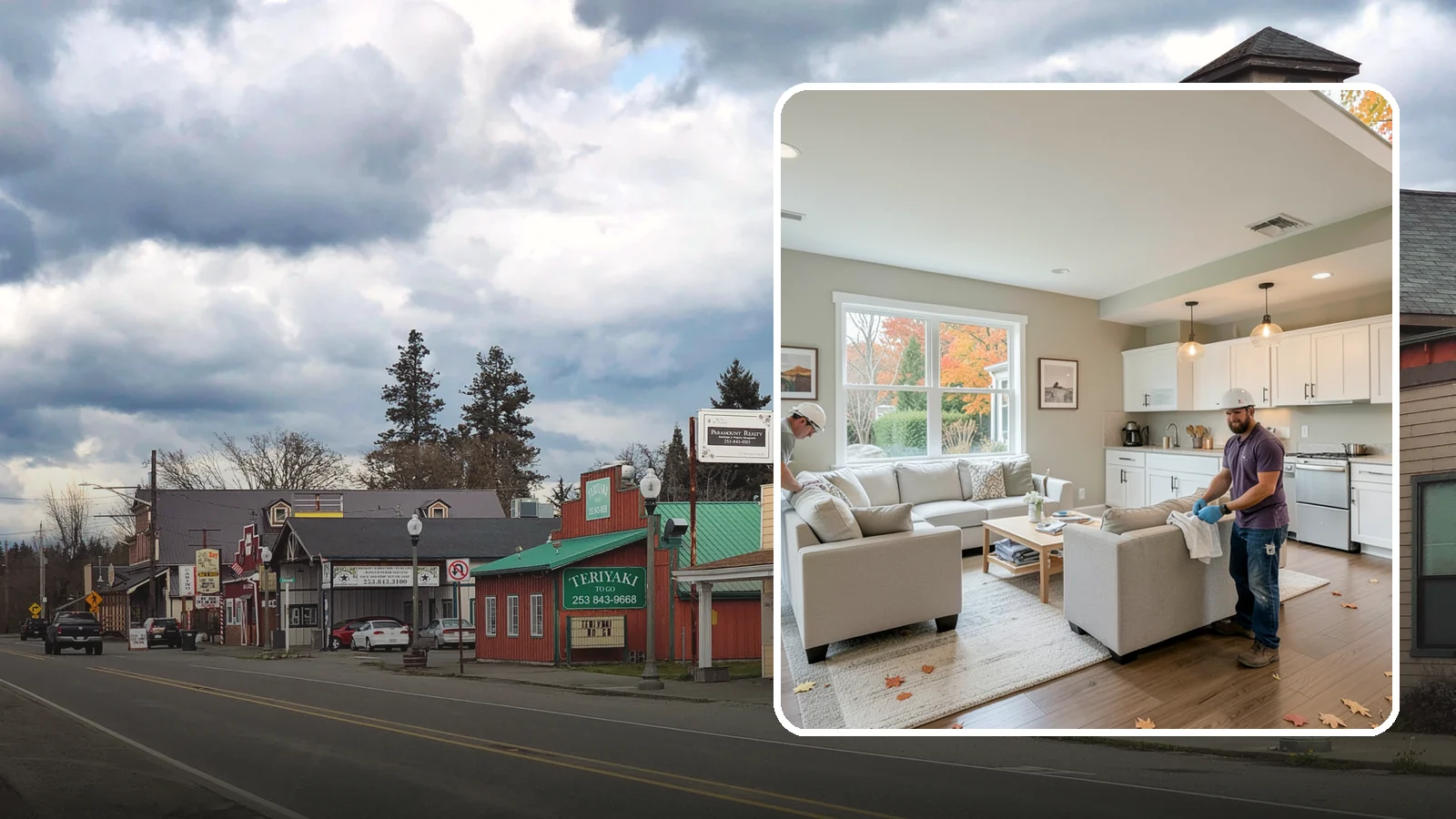 Fixer-Upper Renovation in Roy, Pierce County, WA - Fixer-upper renovation that turns a neglected Western Washington property into a comfortable, move-in-ready home.