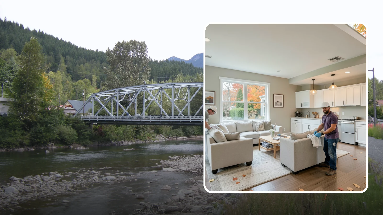 Fixer-Upper Renovation in Skykomish, King County, WA - Fixer-upper renovation that turns a neglected Western Washington property into a comfortable, move-in-ready home.