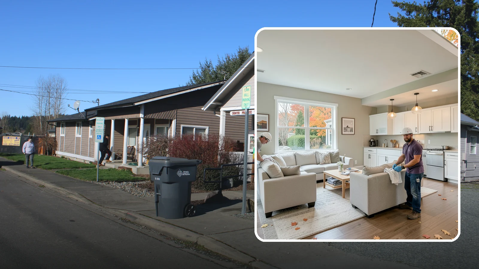 Fixer-Upper Renovation in South Prairie, Pierce County, WA - Fixer-upper renovation that turns a neglected Western Washington property into a comfortable, move-in-ready home.