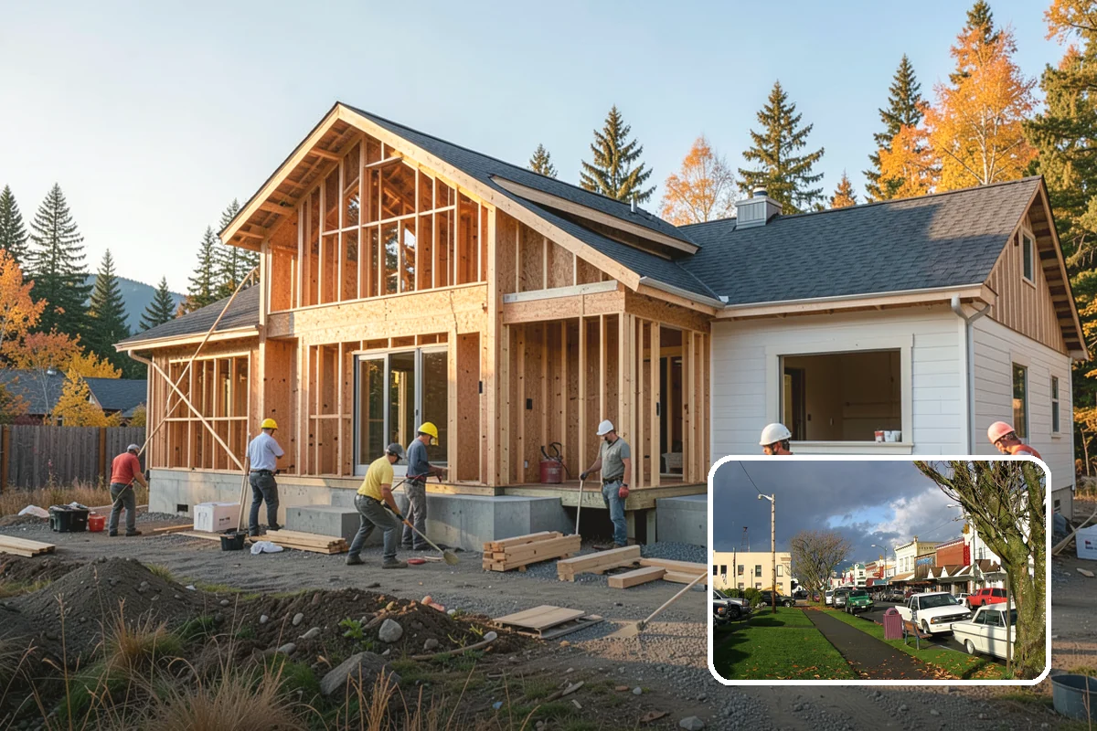Flagstone Patio Installation in Arlington, Snohomish County, WA - Natural, one-of-a-kind stone appearance