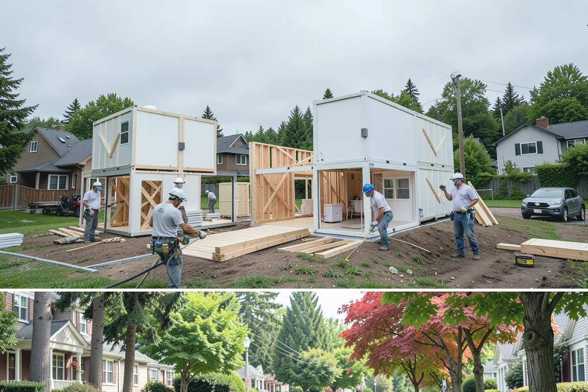 Flagstone Patio Installation in Beaux Arts Village, King County, WA - Dry summer weather is ideal for setting stone and curing any mortar joints properly.