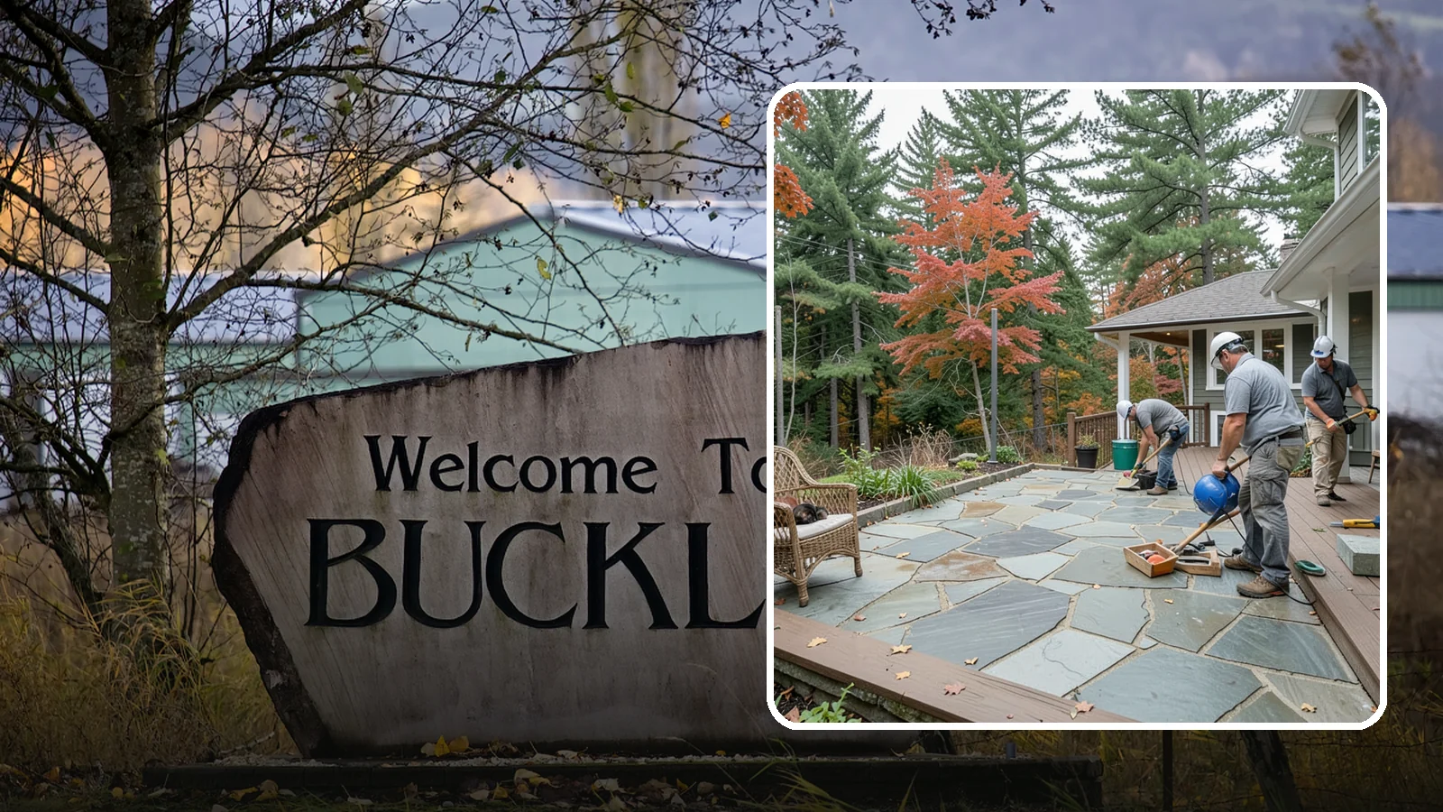 Flagstone Patio Installation in Buckley, Pierce County, WA - Flagstone patio installation that brings natural stone beauty and organic texture to your yard.