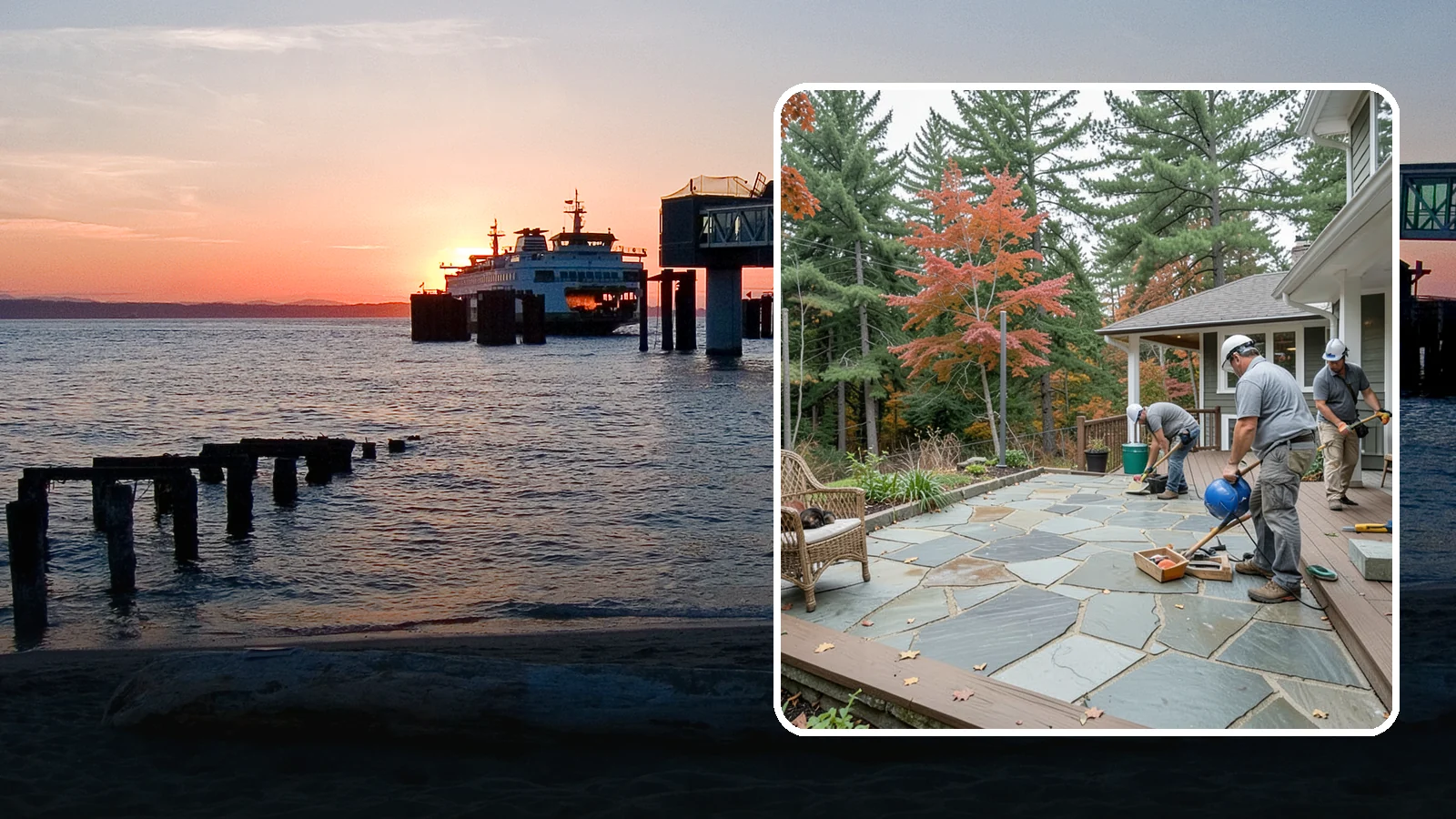 Flagstone Patio Installation in Edmonds, Snohomish County, WA - Flagstone patio installation that brings natural stone beauty and organic texture to your yard.