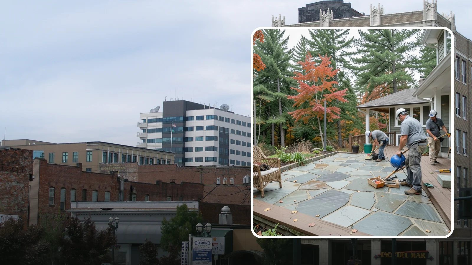 Flagstone Patio Installation in Everett, Snohomish County, WA - Flagstone patio installation that brings natural stone beauty and organic texture to your yard.