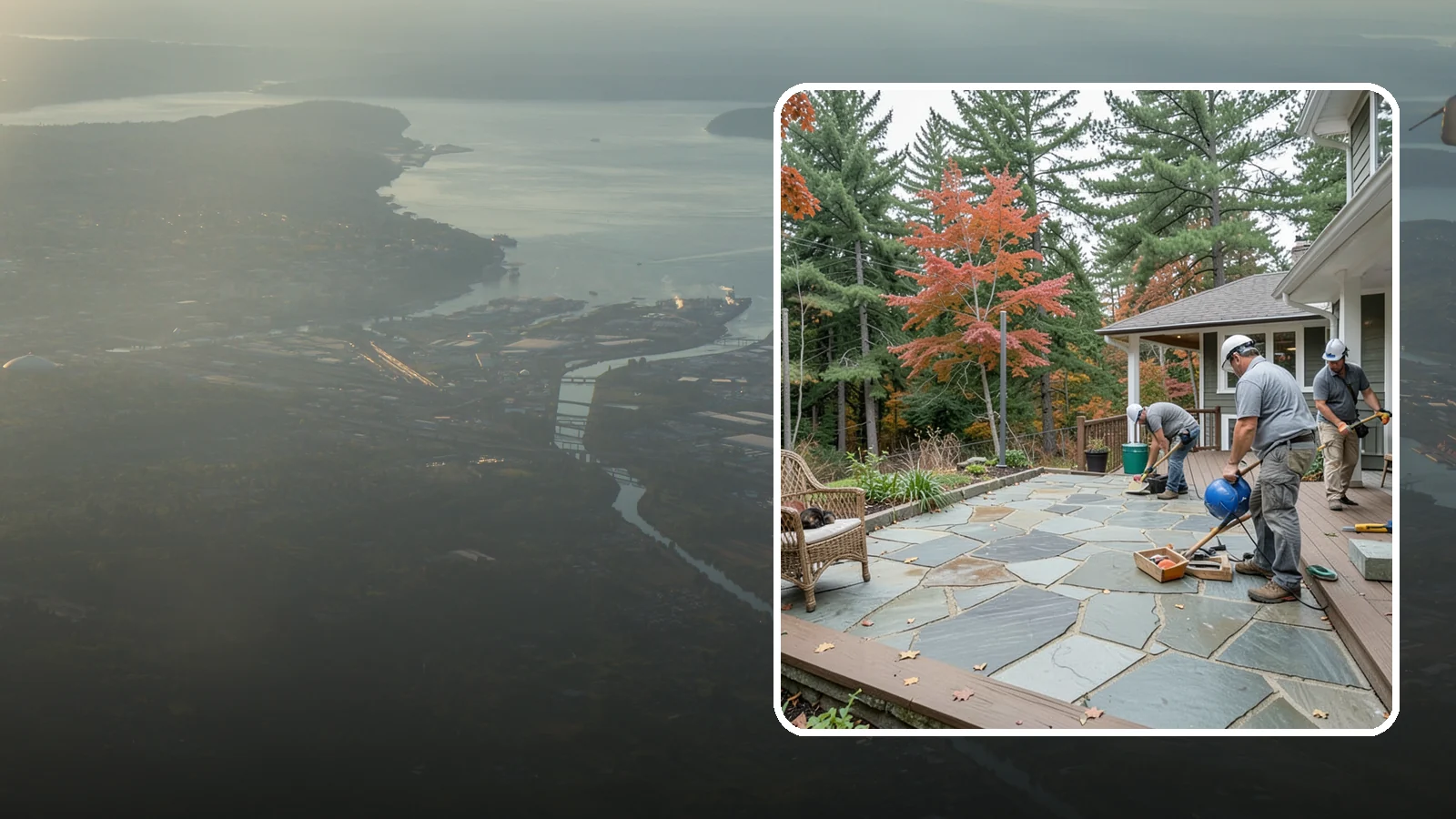 Flagstone Patio Installation in Fife, Pierce County, WA - Flagstone patio installation that brings natural stone beauty and organic texture to your yard.