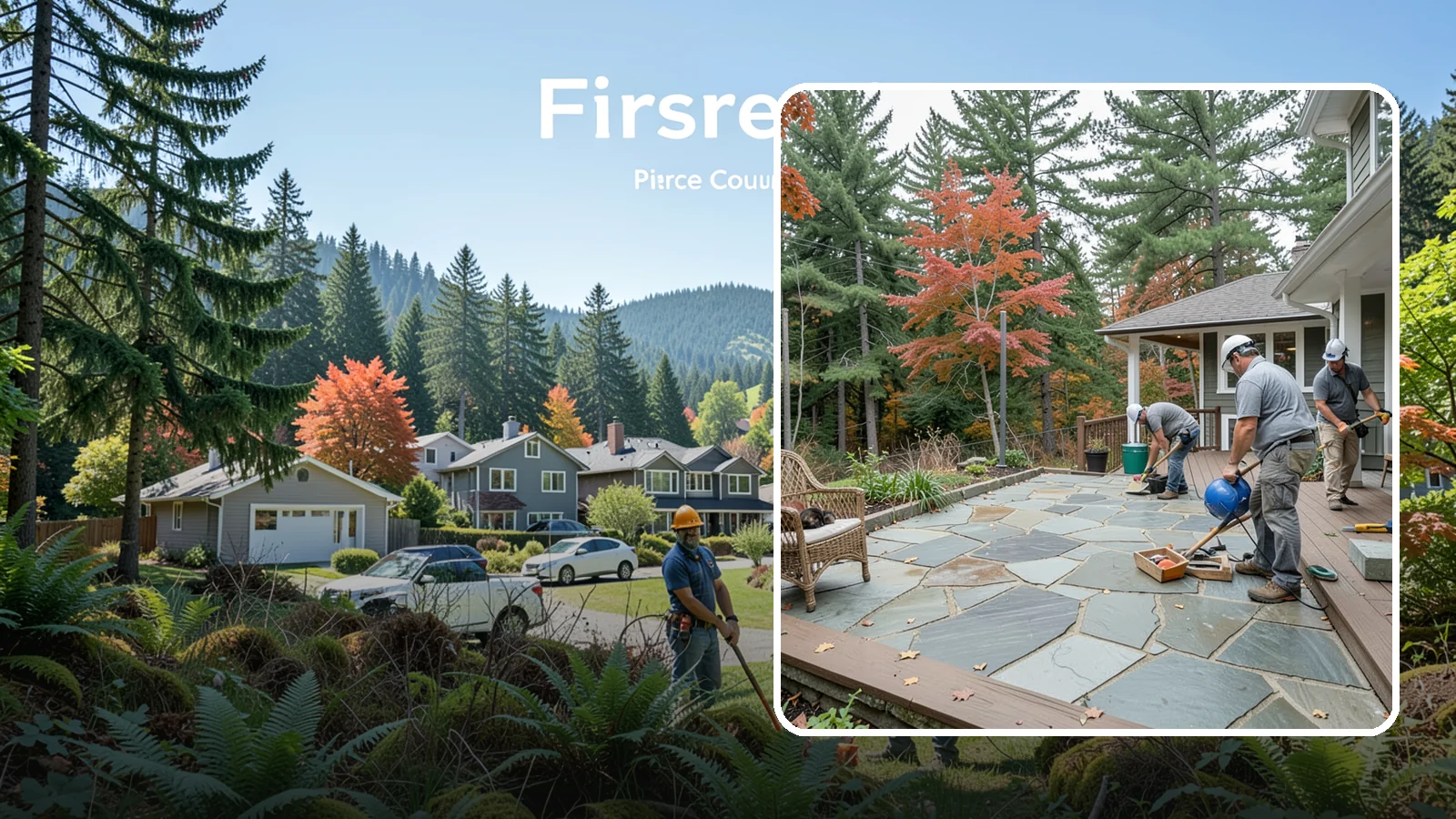 Flagstone Patio Installation in Fircrest, Pierce County, WA - Flagstone patio installation that brings natural stone beauty and organic texture to your yard.