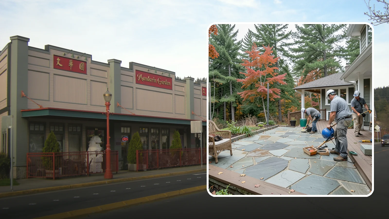 Flagstone Patio Installation in Issaquah, King County, WA - Flagstone patio installation that brings natural stone beauty and organic texture to your yard.