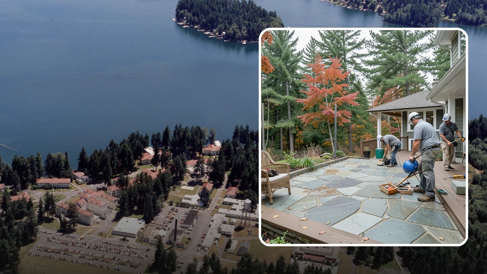 Flagstone Patio Installation in Lakewood, Pierce County, WA - Flagstone patio installation that brings natural stone beauty and organic texture to your yard.