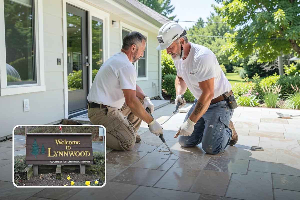 Flagstone Patio Installation in Lynnwood, Snohomish County, WA - Natural, one-of-a-kind stone appearance