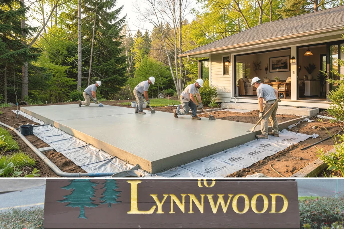 Flagstone Patio Installation in Lynnwood, Snohomish County, WA - Dry summer weather is ideal for setting stone and curing any mortar joints properly.