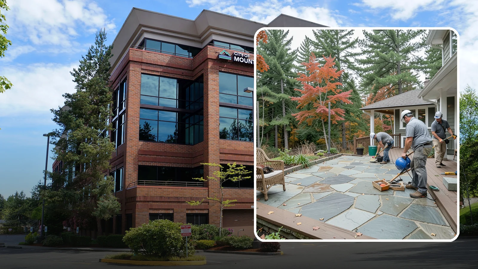 Flagstone Patio Installation in Mountlake Terrace, Snohomish County, WA - Flagstone patio installation that brings natural stone beauty and organic texture to your yard.